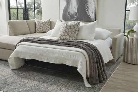 Clara 112" Slim Arm Sleeper Queen Lf Sectional from Essentials For Living - Luna Furniture