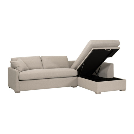 Clara 112" Slim Arm Sleeper Queen Rf Sectional from Essentials For Living - Luna Furniture