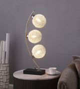 Claudia Black 30-inch Woven Spherical Metal Table Lamp from Coaster - Luna Furniture