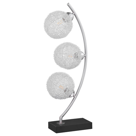 Claudia Black 30-inch Woven Spherical Metal Table Lamp from Coaster - Luna Furniture