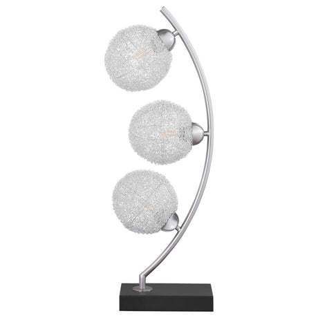 Claudia Black 30-inch Woven Spherical Metal Table Lamp from Coaster - Luna Furniture