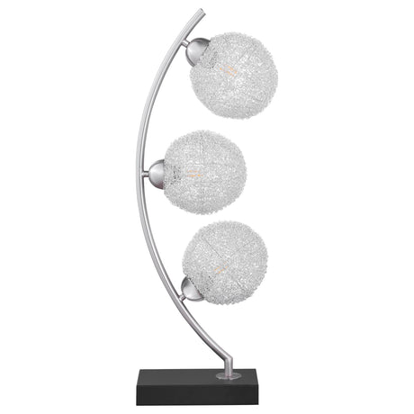 Claudia Black 30-inch Woven Spherical Metal Table Lamp from Coaster - Luna Furniture