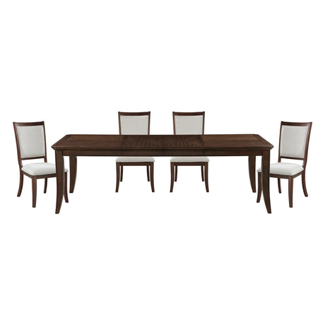 Claymont Cherry 5-Piece 96" Extendable Dining Set from Homelegance - Luna Furniture