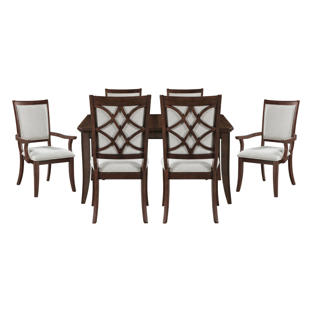 Claymont Cherry 7-Piece 96" Extendable Dining Set from Homelegance - Luna Furniture