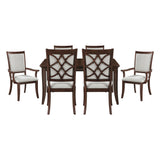 Claymont Cherry 7-Piece 96" Extendable Dining Set from Homelegance - Luna Furniture