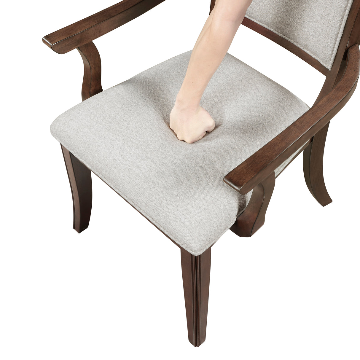 Claymont Cherry Dining Arm Chair, Set of 2 from Homelegance - Luna Furniture