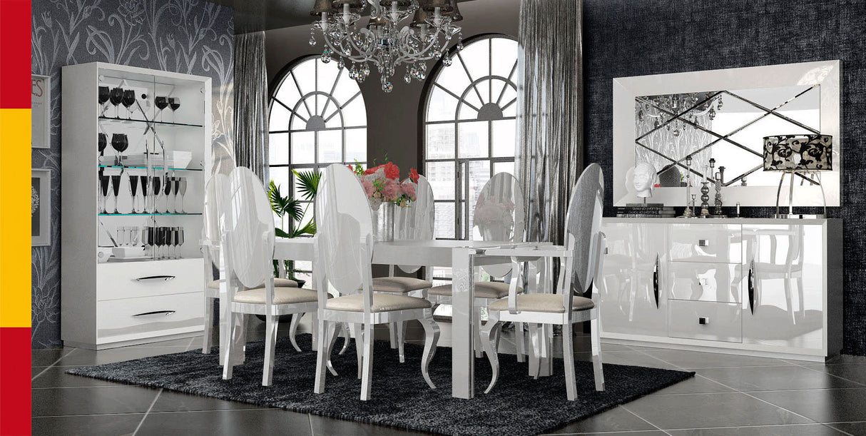 Carmen White Curio 2-Door