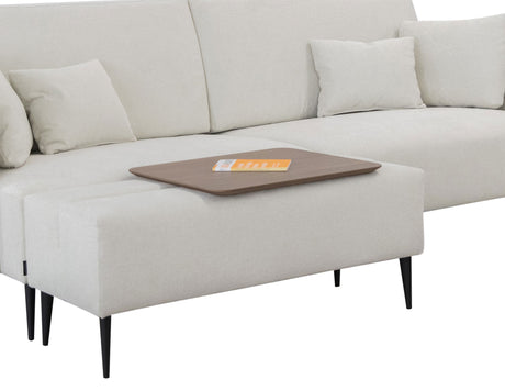 Redford Grey/Silver Sectional from ESF Furniture - Luna Furniture