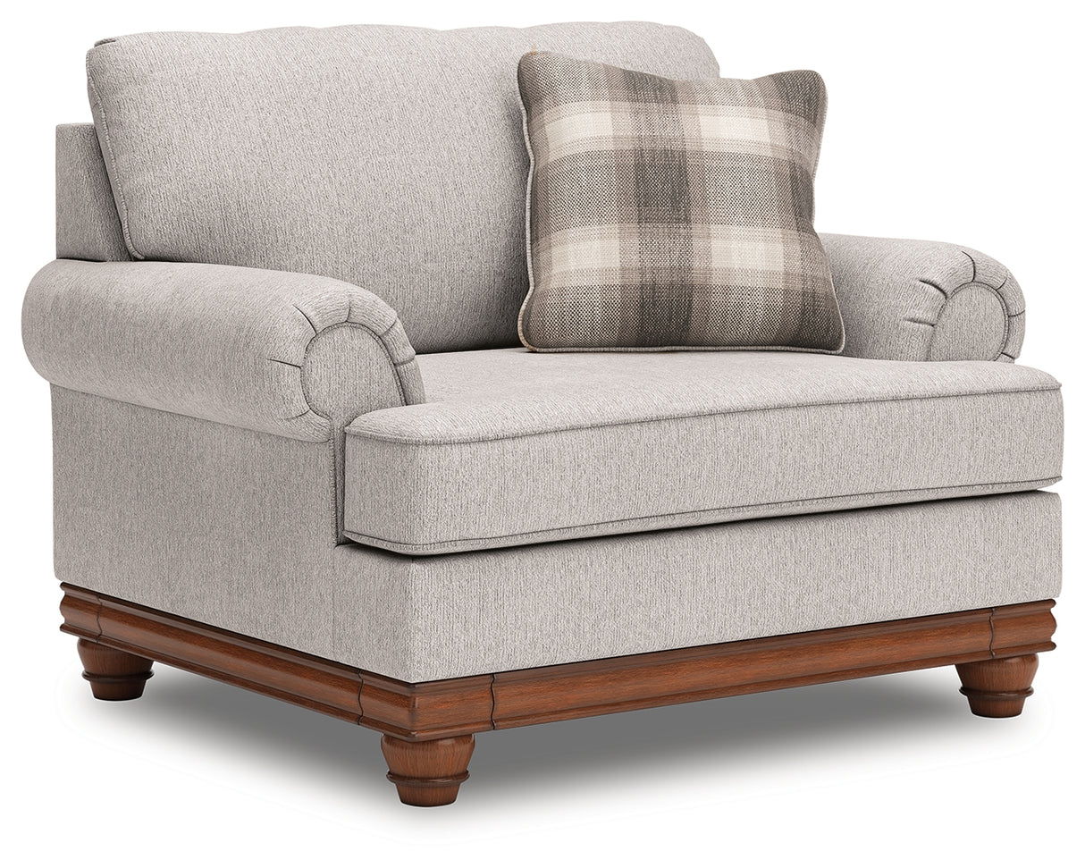 Clearbrooke Sandstone Chair and Ottoman from Ashley Furniture - Luna Furniture