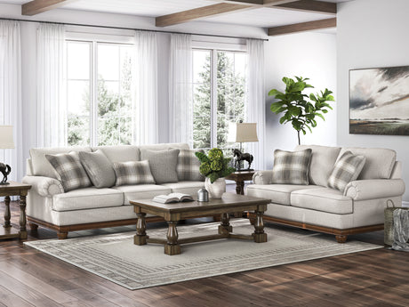 Clearbrooke Sofa and Loveseat in Sandstone from Ashley - Luna Furniture