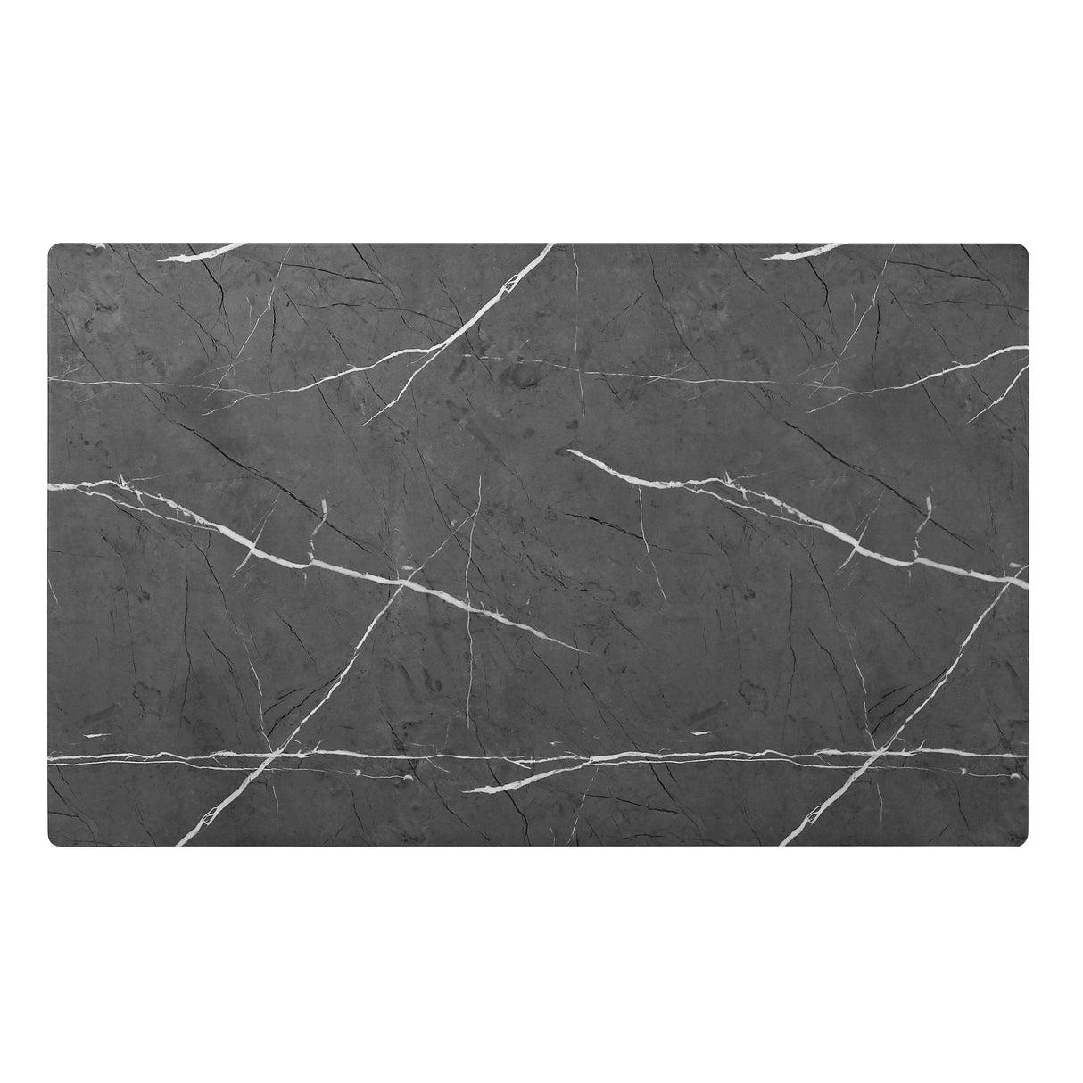 Clemente Gray 60" Marble-Print Tempered Glass-Top Dining Table from Homelegance - Luna Furniture