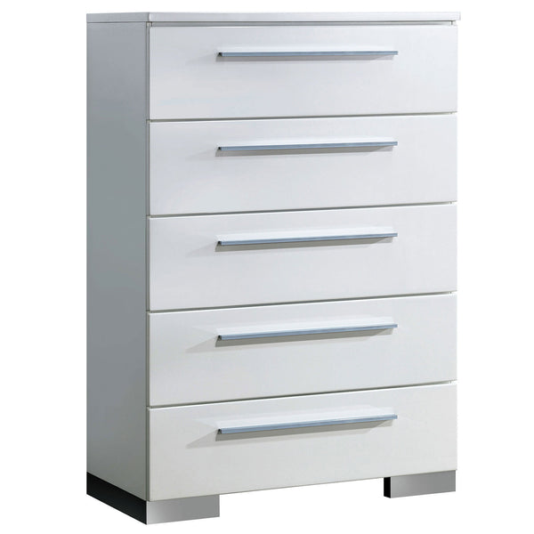 Clementine Glossy White Chest