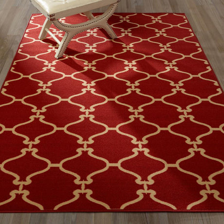 Clifton Scarlet Red 8X10 Rug from Nova Furniture - Luna Furniture