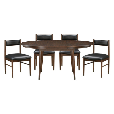 Clive Cherry Round/Oval Extendable Dining Set from Homelegance - Luna Furniture