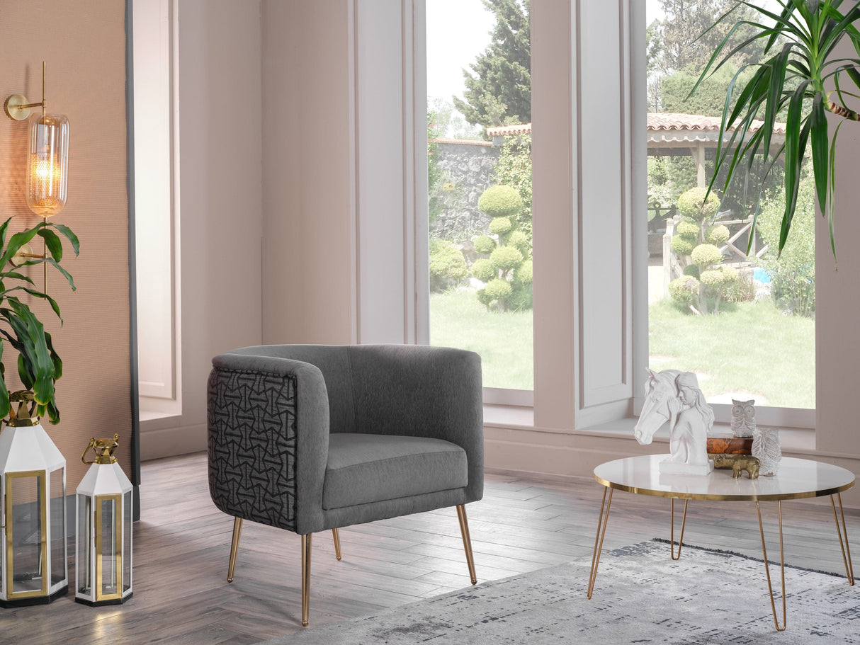 Cloak Grey Accent Chair from Bellona - Luna Furniture