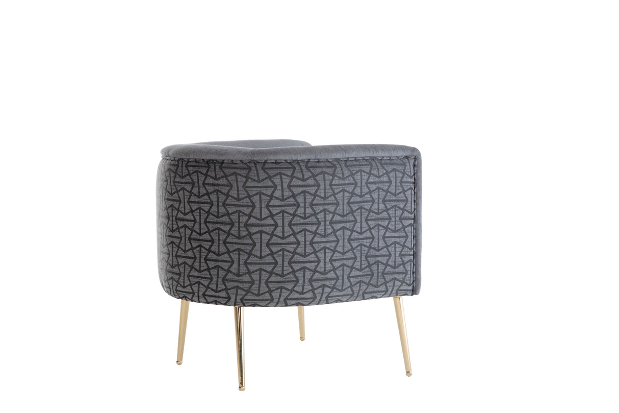Cloak Grey Accent Chair from Bellona - Luna Furniture