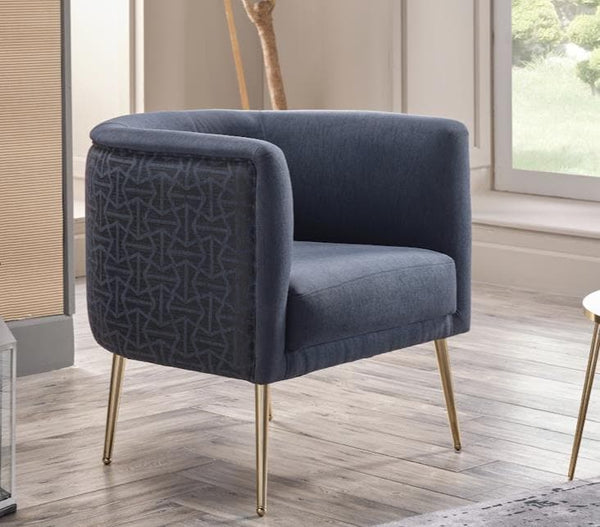 Cloak Navy Accent Chair