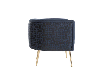Cloak Navy Accent Chair from Bellona - Luna Furniture
