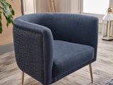 Cloak Navy Accent Chair from Bellona - Luna Furniture
