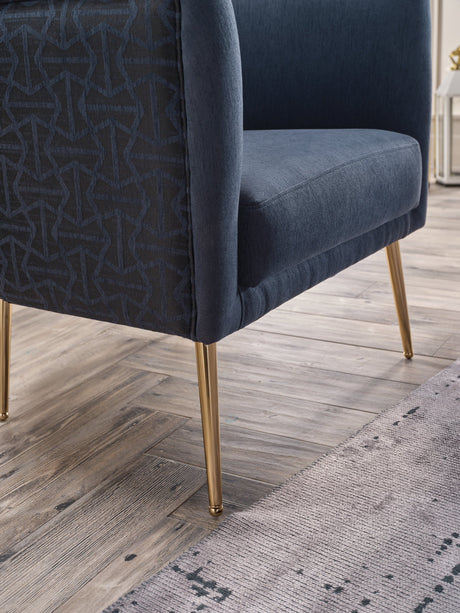 Cloak Navy Accent Chair from Bellona - Luna Furniture