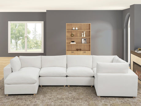 Cloud Beige Modular Sectional with Ottoman from Happy Homes - Luna Furniture