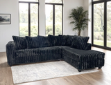 Cloudline Black Sectional from Happy Homes - Luna Furniture