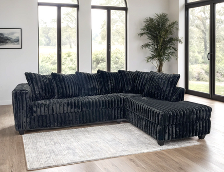 Cloudline Black Sectional from Happy Homes - Luna Furniture