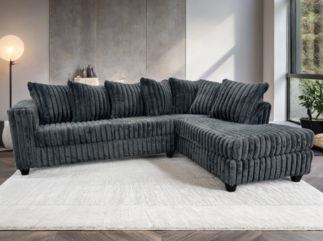 Cloudline Charcoal Sectional from Happy Homes - Luna Furniture