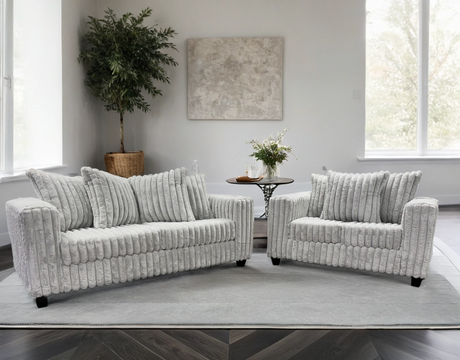 Cloudline Gray Sofa & Loveseat Set from Happy Homes - Luna Furniture