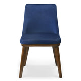 Clove Navy Blue Velvet Dining Chair (Set Of 2) from Midinmod - Luna Furniture