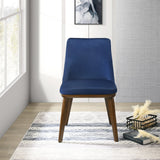 Clove Navy Blue Velvet Dining Chair (Set Of 2) from Midinmod - Luna Furniture