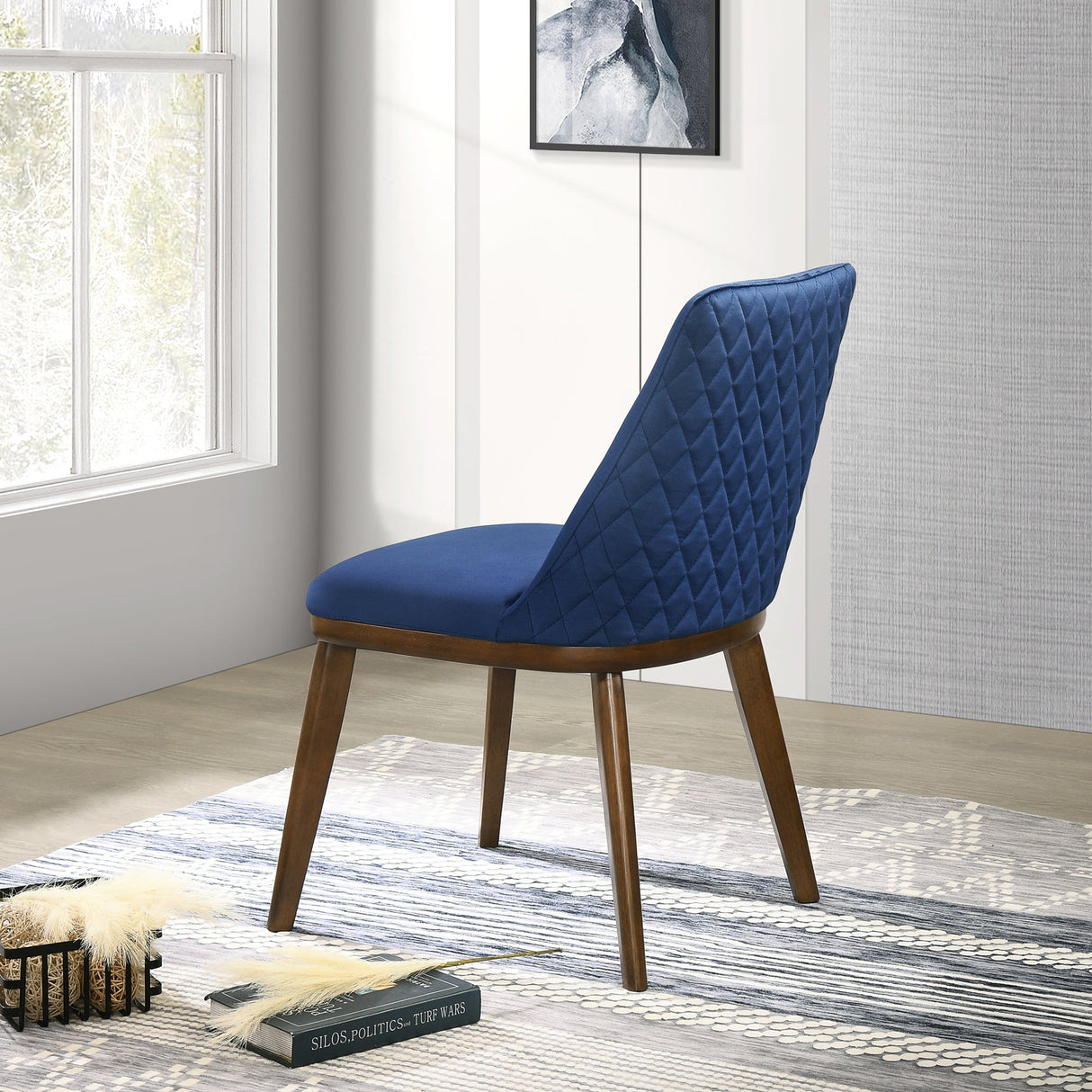 Clove Navy Blue Velvet Dining Chair (Set Of 2) from Midinmod - Luna Furniture