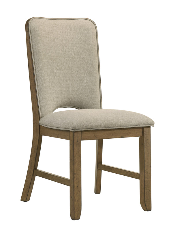 Cockrell Brown/Beige Side Chair, Set of 2