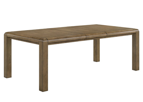 Cockrell Brown/Beige Dining Table with 18"Leaf from Crown Mark - Luna Furniture