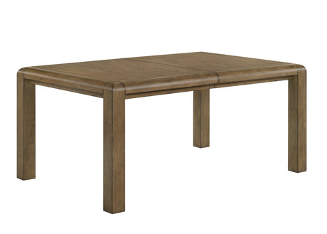Cockrell Brown/Beige Dining Table with 18"Leaf from Crown Mark - Luna Furniture