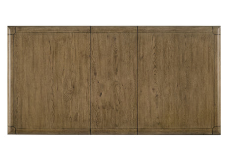 Cockrell Brown/Beige Dining Table with 18"Leaf from Crown Mark - Luna Furniture