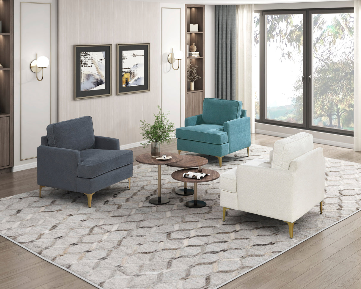 Colette Beige Accent Chair from Homelegance - Luna Furniture