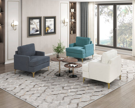 Colette Blue Accent Chair from Homelegance - Luna Furniture