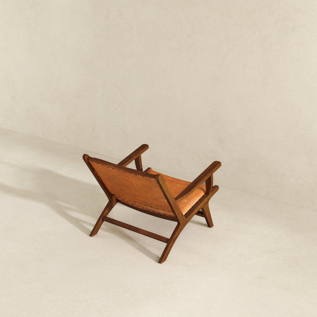 Colin Tan Leather Lounge Chair from Ashcroft Furniture - Luna Furniture