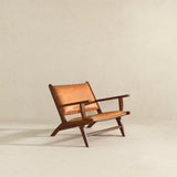 Colin Tan Leather Lounge Chair from Ashcroft Furniture - Luna Furniture