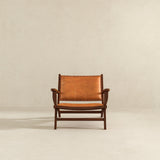 Colin Tan Leather Lounge Chair from Ashcroft Furniture - Luna Furniture