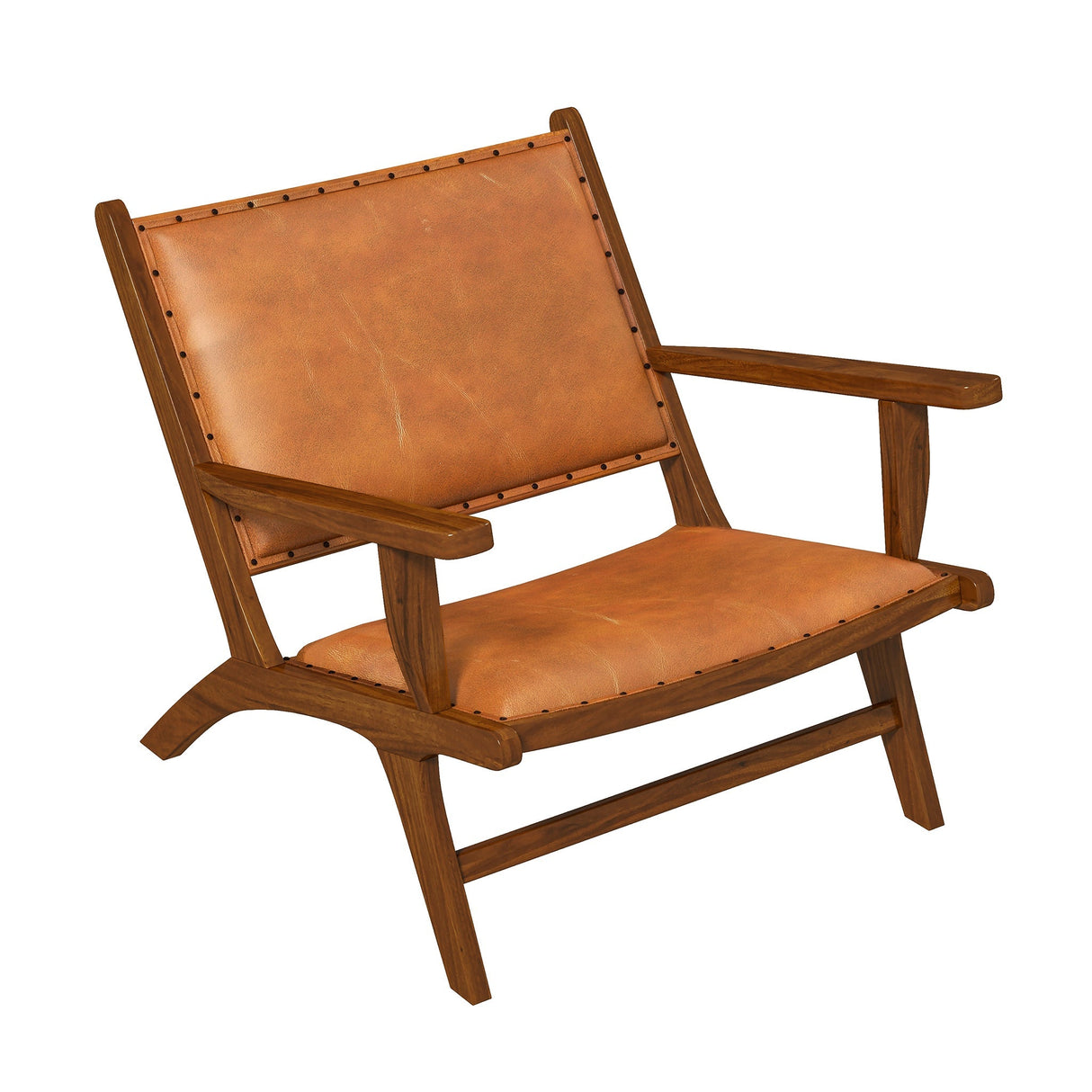 Colin Tan Leather Lounge Chair from Ashcroft Furniture - Luna Furniture