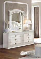 Aida White w/Silver Nightstand from ESF Furniture - Luna Furniture