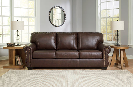 Colleton Dark Brown Leather Living Room Set from Ashley - Luna Furniture