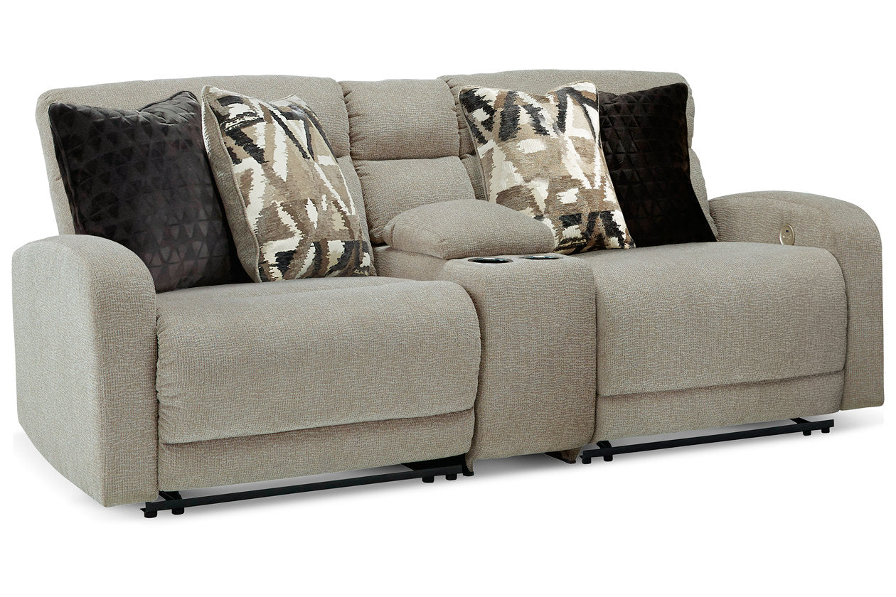 Colleyville Stone 3-Piece Power Reclining Sectional from Ashley - Luna Furniture