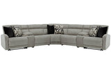 Colleyville Stone 7-Piece Power Reclining Sectional from Ashley - Luna Furniture