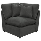 Collins Dark Gray 5-Piece Modular Power Reclining Sectional from Coaster - Luna Furniture