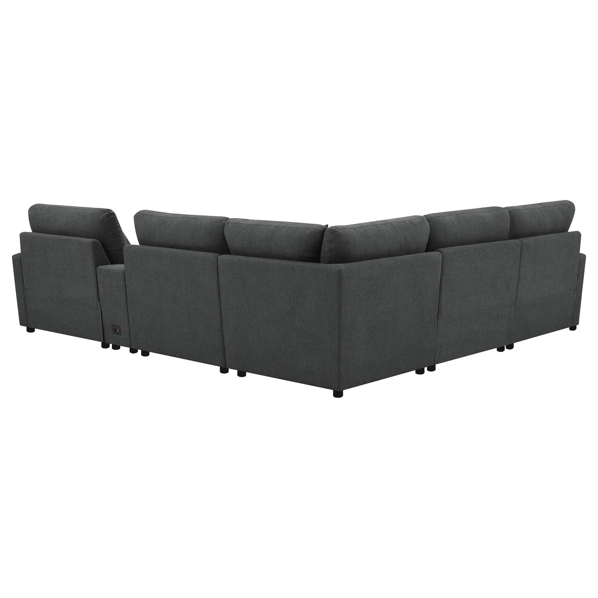 Collins Dark Gray 6-Piece Modular Power Reclining Sectional from Coaster - Luna Furniture