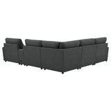 Collins Dark Gray 6-Piece Modular Power Reclining Sectional from Coaster - Luna Furniture
