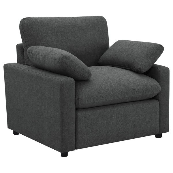 Collins Dark Gray Power Recliner Chair